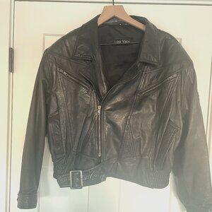Leather Biker Jacket Women's